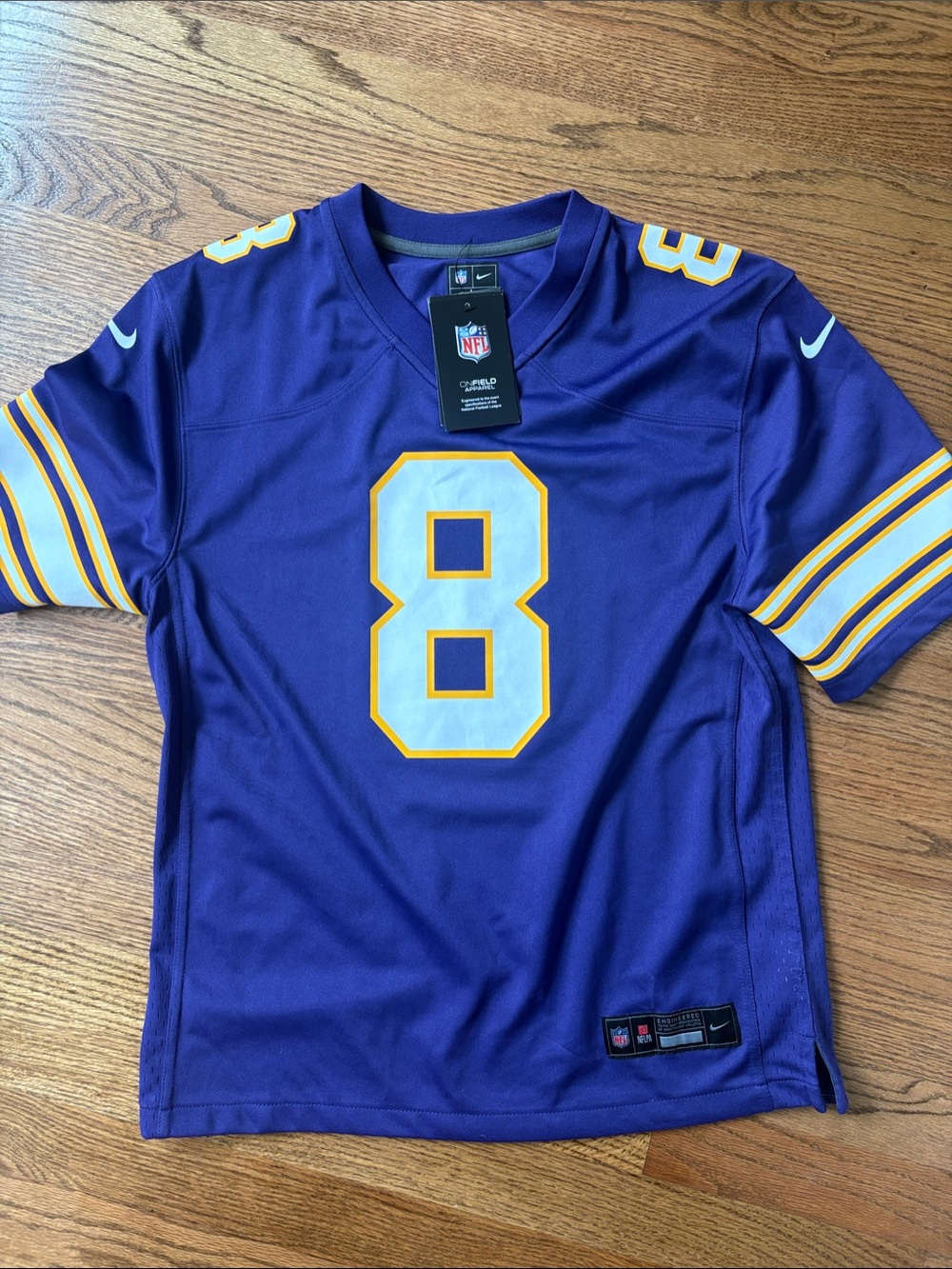 Cousins Vikings Jersey Purple #8 Football Jersey